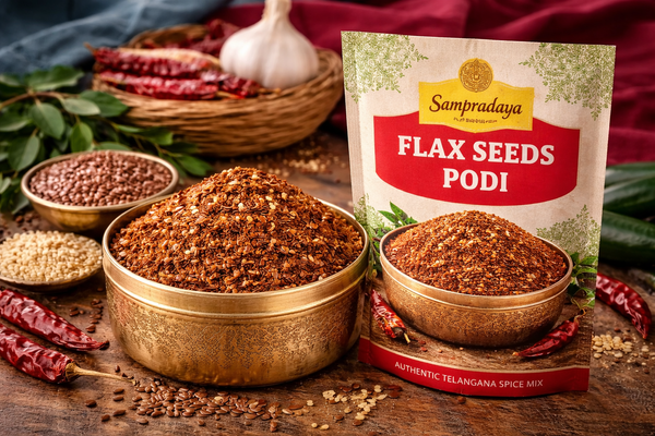 Flax Seed Podi - Healthy Telangana Flax Seed Chutney Powder
