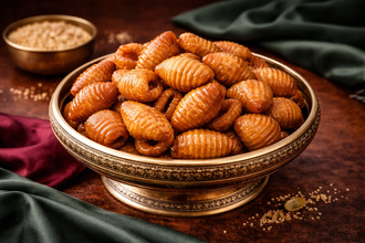Gavvalu - Traditional Telangana Shell-Shaped Sweet Snack