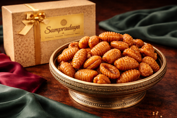 Gavvalu - Traditional Telangana Shell-Shaped Sweet Snack
