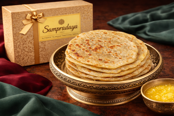 Bakshalu - Traditional Telangana Stuffed Sweet Flatbread