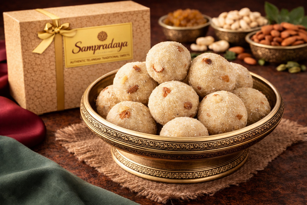 Ravva Laddu - Traditional Telangana Semolina Sweet Balls