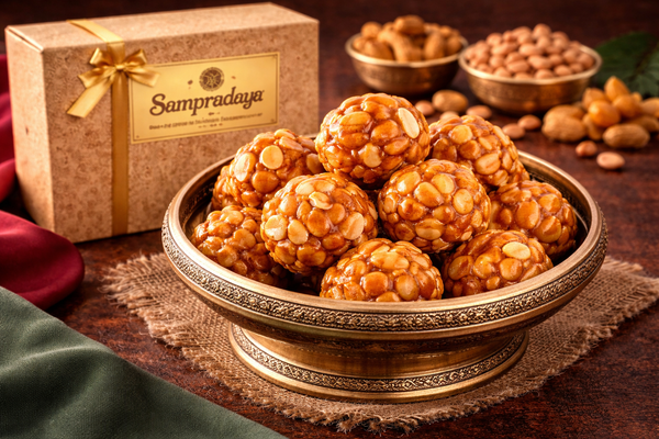 Peanut Laddu - Traditional Telangana Groundnut Sweet Balls